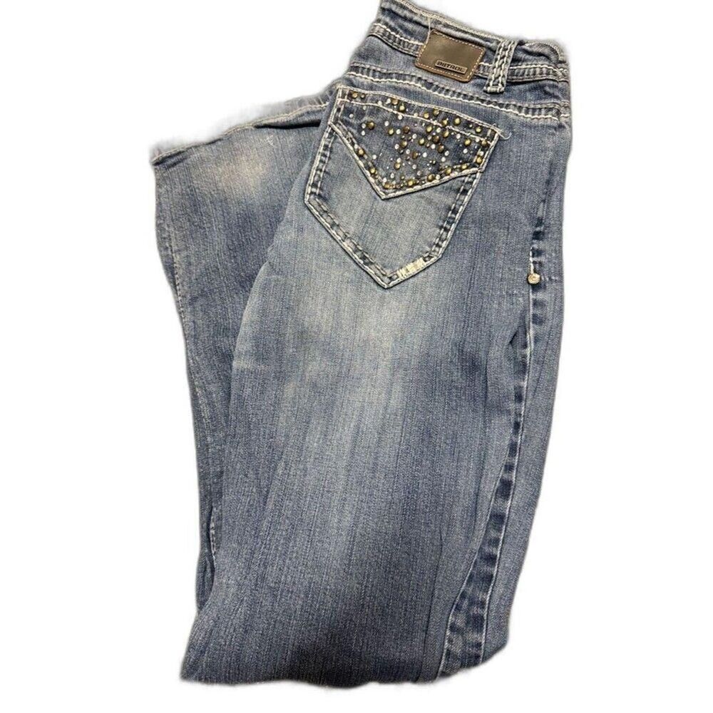 Petral Women's Blue and Gold Jeans